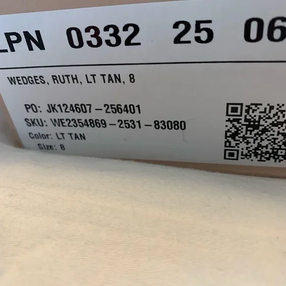 Just Fab Ruth Light Tan Wedge - Picture 3 of 9